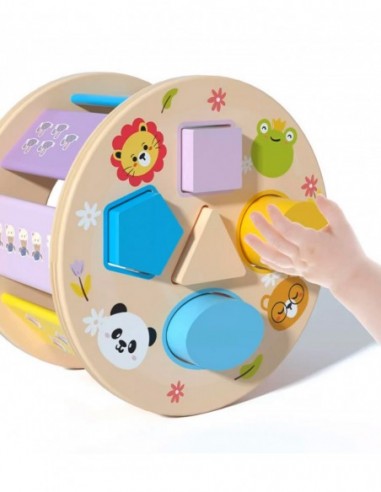 DREWNIANY SORTER KROKODYL DO CIĄGANIA...