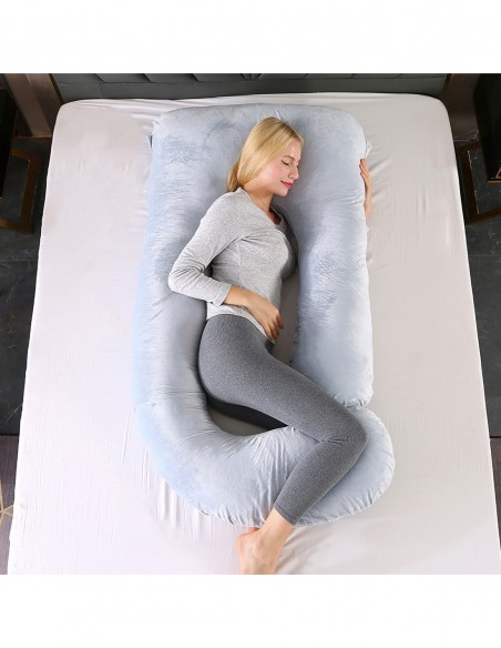 PODUSZKA DLA KOBIET W CIĄŻY CIĄŻOWA DO SPANIA TYPU J NICEKIDS