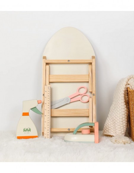 DREWNIANA DESKA DO PRASOWANIA DLA DZIECI + ŻELAZKO AKCESORIA