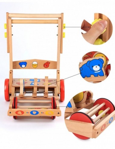 DREWNIANY CHODZIK PCHACZ INTERAKTYWNY...