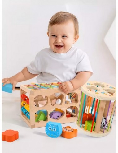 DREWNIANY SORTER KLOCKÓW ELASTYCZNA...