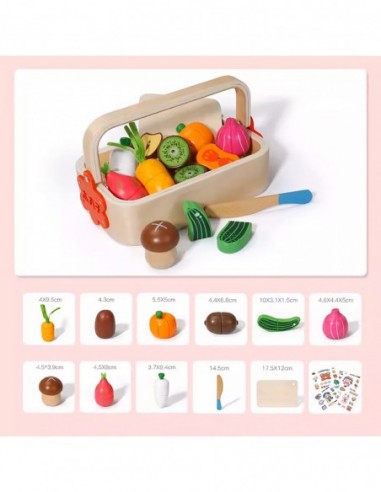 DREWNIANE WARZYWA DO KROJENIA CIĘCIA...