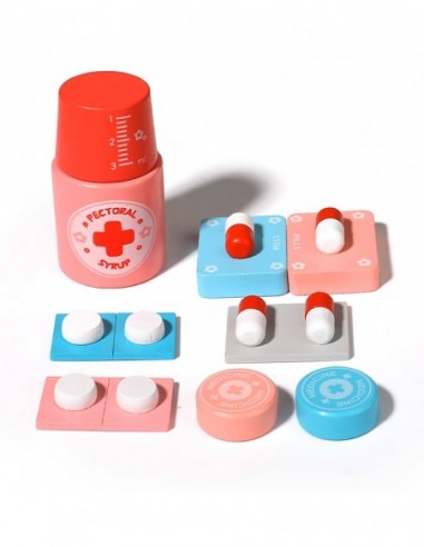 MAŁY LEKARZ DOKTOR ZESTAW DREWNIANY...