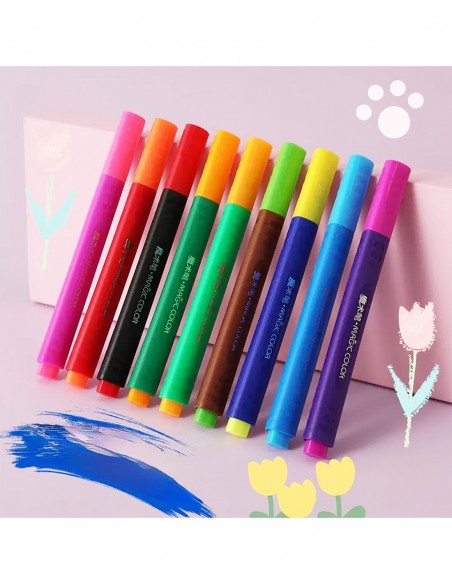 MAGICZNE PISAKI 12 SZT FLAMASTRY ZMIENIAJĄCE KOLOR