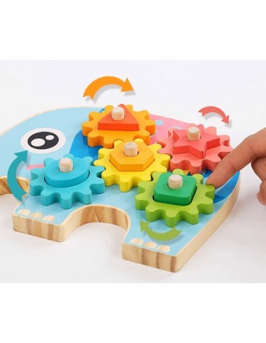 KLOCKI DREWNIANE SORTER EDUKACYJNY...