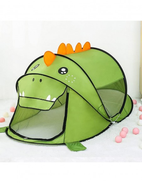 NAMIOT SAMOROZKŁADAJĄCY DLA DZIECI DOMEK DO DOMU OGRODU ZIELONY DINOZAUR
