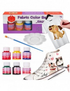 ZESTAW FARB DO TKANIN FARBY...