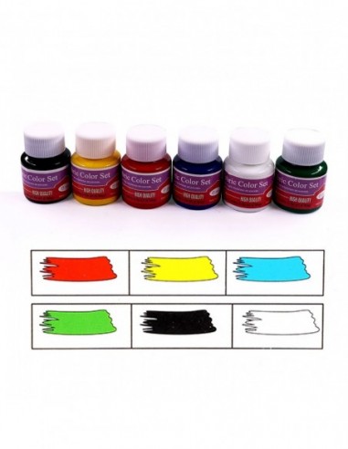 ZESTAW FARB DO TKANIN FARBY DO...