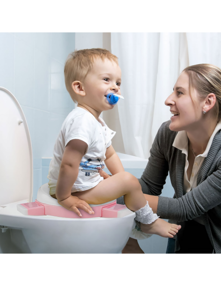 NICEKIDS nocnik antypoślizgowy 3w1 nakładka na wc sedes deskę sedesową różowy