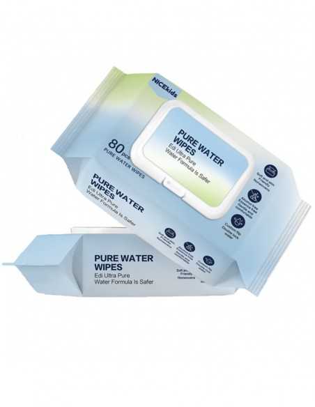 NICEKIDS Chusteczki nawilżane Pure Water Wipes 99,9% wody 1x80 szt