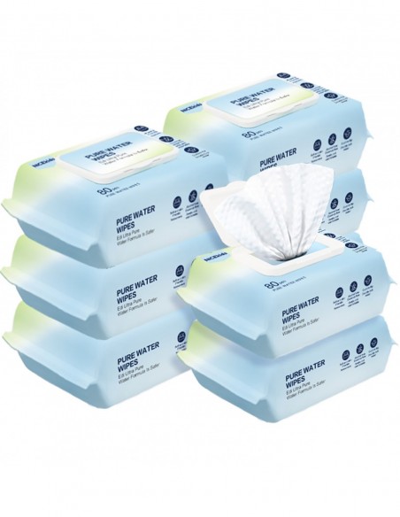 NICEKIDS Chusteczki nawilżane Pure Water Wipes 99,9% wody 1x80 szt