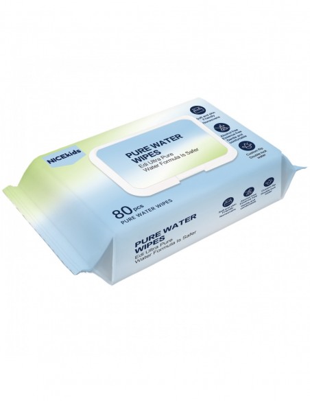 NICEKIDS Chusteczki nawilżane Pure Water Wipes 99,9% wody 1x80 szt