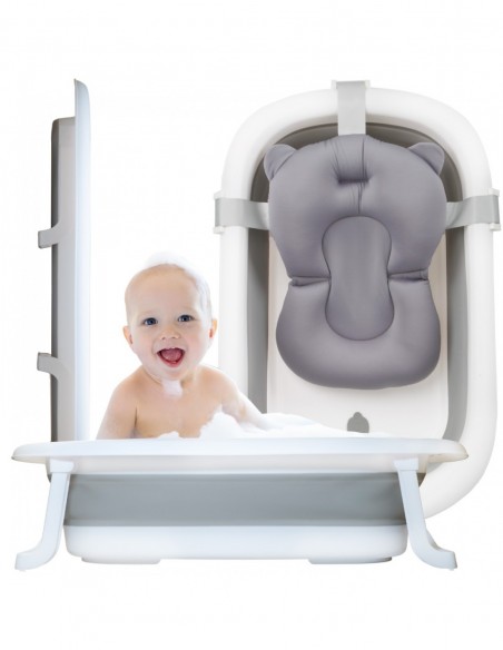 WANIENKA DLA DZIECI SKŁADANA NICEKIDS SILIKONOWA SZARA PODUSZKA