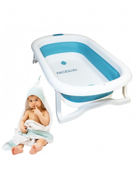 WANIENKA DLA DZIECI SKŁADANA NICEKIDS SILIKONOWA NIEBIESKA PODUSZKA