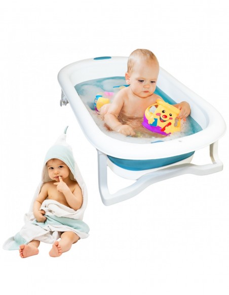 WANIENKA DLA DZIECI SKŁADANA NICEKIDS SILIKONOWA NIEBIESKA PODUSZKA