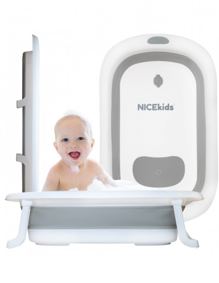 WANIENKA DLA DZIECI SKŁADANA NICEKIDS SILIKONOWA SZARA