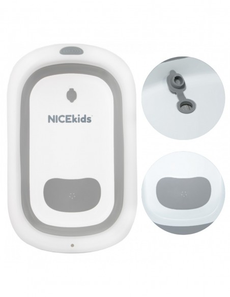 WANIENKA DLA DZIECI SKŁADANA NICEKIDS SILIKONOWA SZARA