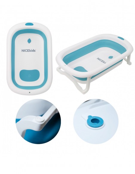 WANIENKA DLA DZIECI SKŁADANA NICEKIDS SILIKONOWA NIEBIESKA