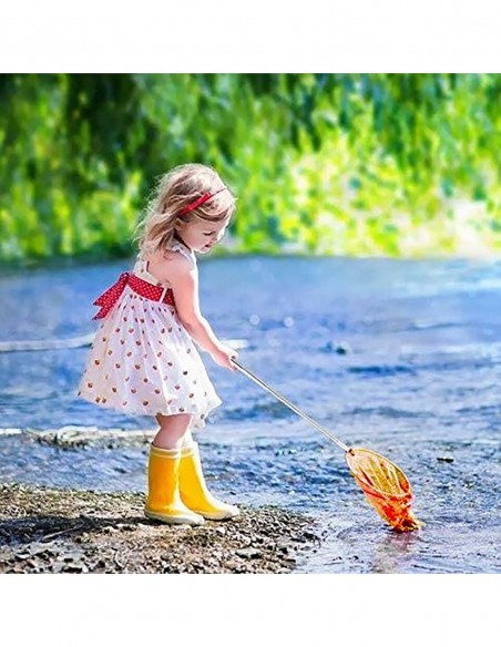 SIATKA NA MOTYLE RYBY OWADY do ogrodu pomarańczowa teleskopowa