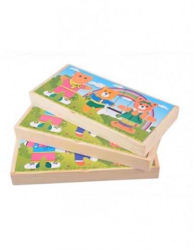 DREWNIANA UKŁADANKA PUZZLE UBIERANKA...