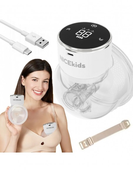 LAKTATOR ELEKTRYCZNY TRZYFAZOWY ODCIĄGACZ PRZENOŚNY NICEKIDS BPA FREE