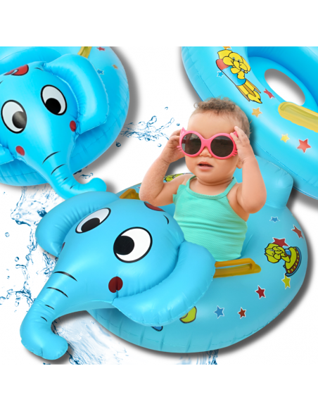 KOŁO DO PŁYWANIA DLA DZIECKA Z SIEDZISKIEM DMUCHANE SŁOŃ BASEN