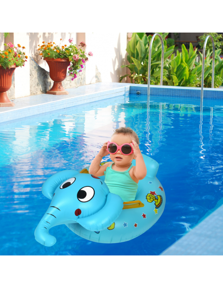 KOŁO DO PŁYWANIA DLA DZIECKA Z SIEDZISKIEM DMUCHANE SŁOŃ BASEN