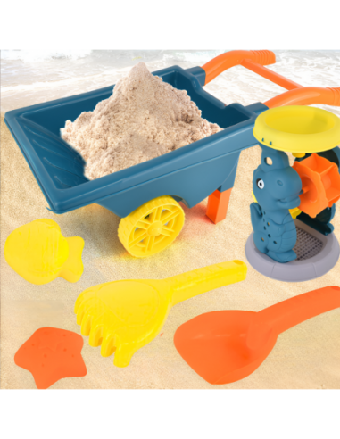 ZESTAW DO PIASKU PIASKOWNICY TACZKA...