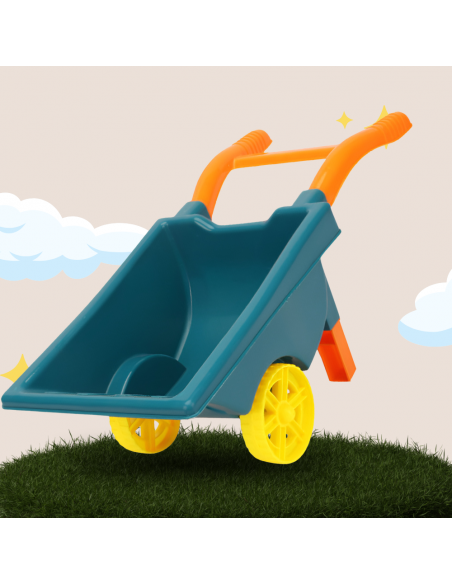 ZESTAW DO PIASKU PIASKOWNICY TACZKA FOREMKI GRABIE ŁOPATKA 6 EL.