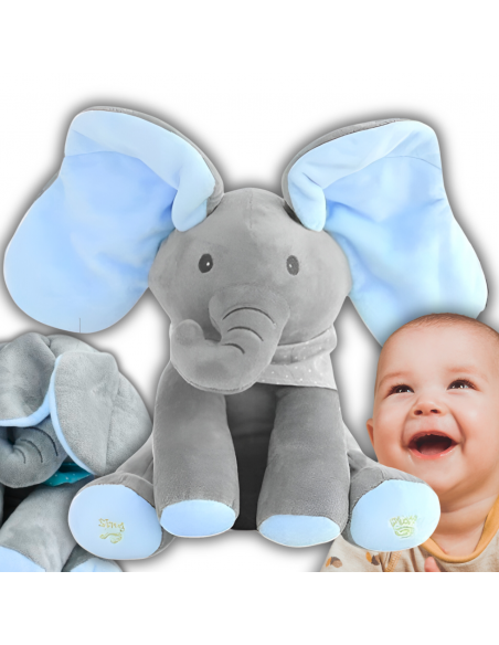 INTERAKTYWNY SŁONIK AKUKU SŁOŃ MASKOTKA MÓWI GRA NIEBIESKI