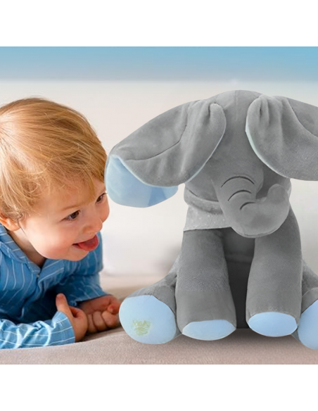 INTERAKTYWNY SŁONIK AKUKU SŁOŃ MASKOTKA MÓWI GRA NIEBIESKI