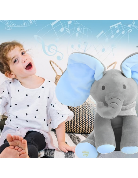 INTERAKTYWNY SŁONIK AKUKU SŁOŃ MASKOTKA MÓWI GRA NIEBIESKI