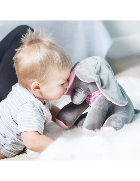 INTERAKTYWNY SŁONIK AKUKU SŁOŃ MASKOTKA MÓWI GRA RÓŻOWY