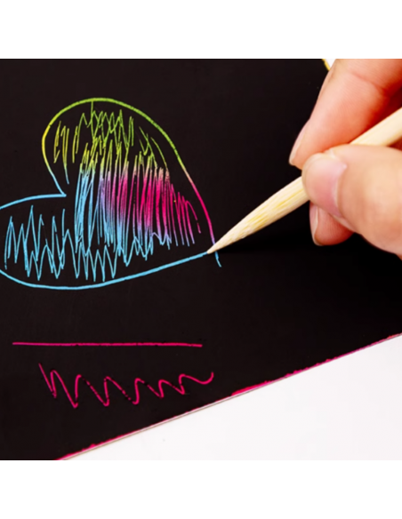 WYDRAPYWANKA ZDRAPYWANKA KOLOROWANKA NOTES A5 10 KARTEK POMARAŃCZOWA