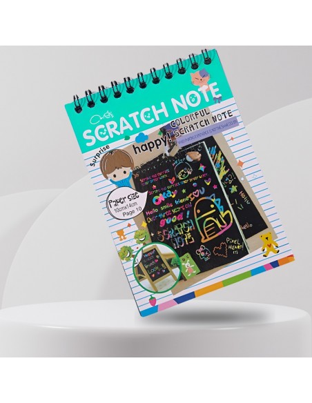 WYDRAPYWANKA ZDRAPYWANKA KOLOROWANKA NOTES A5 10 KARTEK ZIELONA