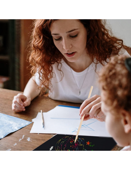 WYDRAPYWANKA ZDRAPYWANKA KOLOROWANKA NOTES A5 10 KARTEK NIEBIESKA