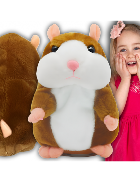 INTERAKTYWNY GADAJĄCY CHOMIK PRZEDRZEŹNIACZ GADUŁA POWTARZA NAGRANE SŁOWA