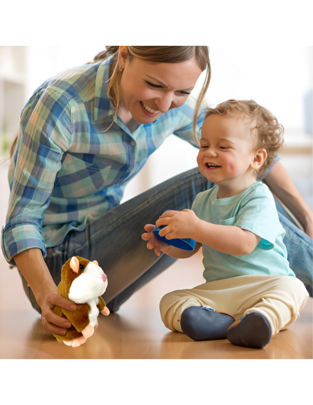 INTERAKTYWNY GADAJĄCY CHOMIK PRZEDRZEŹNIACZ GADUŁA POWTARZA NAGRANE SŁOWA