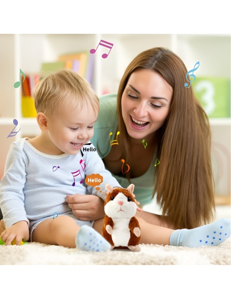 INTERAKTYWNY GADAJĄCY CHOMIK PRZEDRZEŹNIACZ GADUŁA POWTARZA NAGRANE SŁOWA