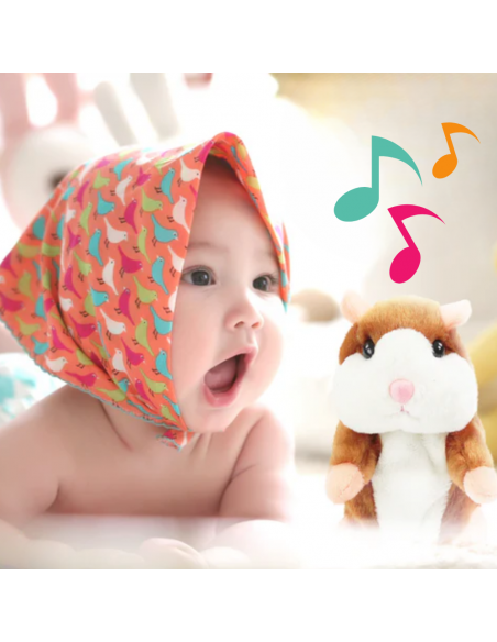 INTERAKTYWNY GADAJĄCY CHOMIK PRZEDRZEŹNIACZ GADUŁA POWTARZA NAGRANE SŁOWA