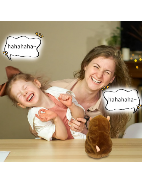 INTERAKTYWNY GADAJĄCY CHOMIK PRZEDRZEŹNIACZ GADUŁA POWTARZA NAGRANE SŁOWA