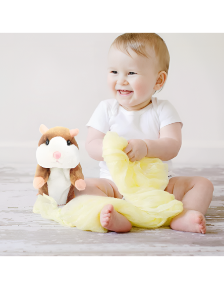 INTERAKTYWNY GADAJĄCY CHOMIK PRZEDRZEŹNIACZ GADUŁA POWTARZA NAGRANE SŁOWA