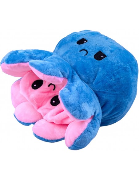 MASKOTKA OŚMIORNICZKA 2W1 DWUSTRONNA PLUSZOWA 20CM PLUSZAK ZABAWKA MIŚ
