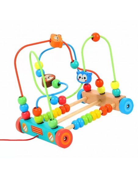 LABIRYNT EDYKACYJNY ZOO PRZEPLATANKA MULA DO CIĄGANIA NA KOŁACH