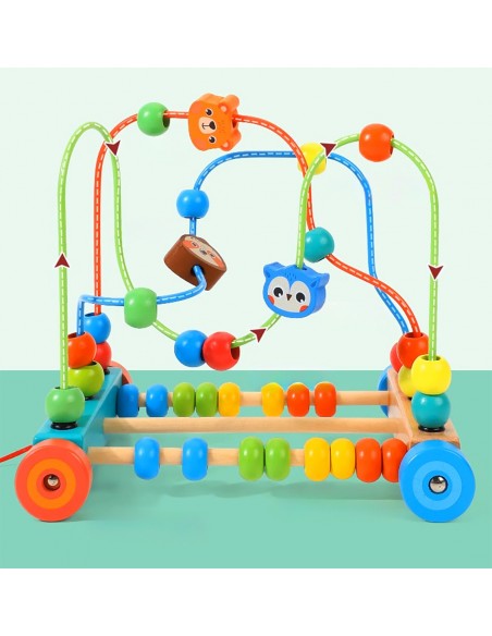 LABIRYNT EDYKACYJNY ZOO PRZEPLATANKA MULA DO CIĄGANIA NA KOŁACH