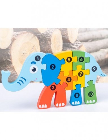 DREWNIANA UKŁADANKA KLOCKI DOPASUJ...