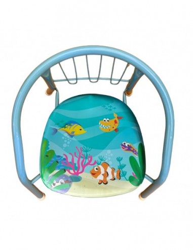 KRZESEŁKO DZIECIĘCE METALOWE KRZESŁO...