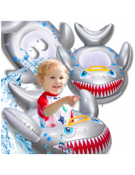 KOŁO DO PŁYWANIA DLA DZIECKA Z SIEDZISKIEM DMUCHANE REKIN BASEN