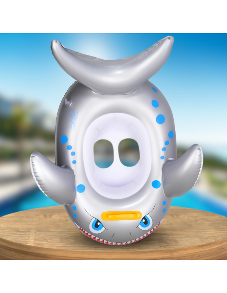 KOŁO DO PŁYWANIA DLA DZIECKA Z SIEDZISKIEM DMUCHANE REKIN BASEN