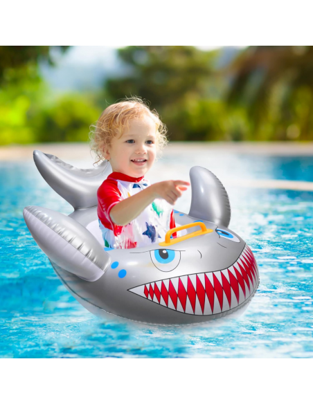 KOŁO DO PŁYWANIA DLA DZIECKA Z SIEDZISKIEM DMUCHANE REKIN BASEN